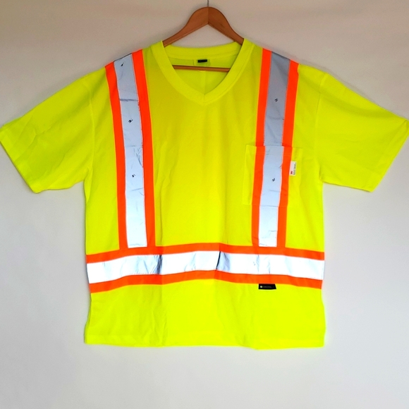 Forcefield Yellow 3M Reflective T-shirt NWOT - Picture 3 of 10